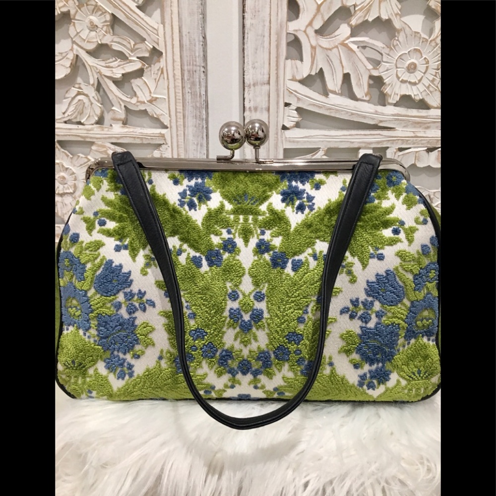 New! Karen Wilson Velvet Upholstery Handbag